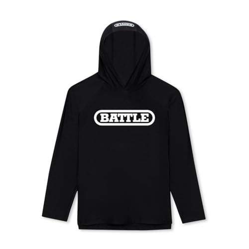 Sweat à capuche sports noir Battle taille S coupe raglan