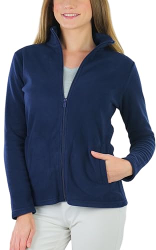 ToBeInStyle Women's Zip High Collar Polar Fleece L.S. Jacket
