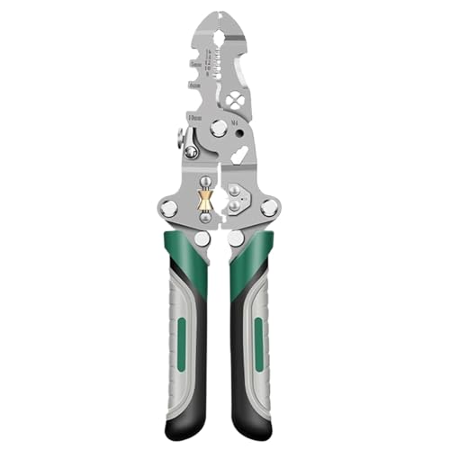 Pelacables plegable 18 en 1 – Pelacables – Alicates de corte de cables | Alicates para electricistas | Herramienta de mano pelacables con agarre cómodo para pelar y engarzar