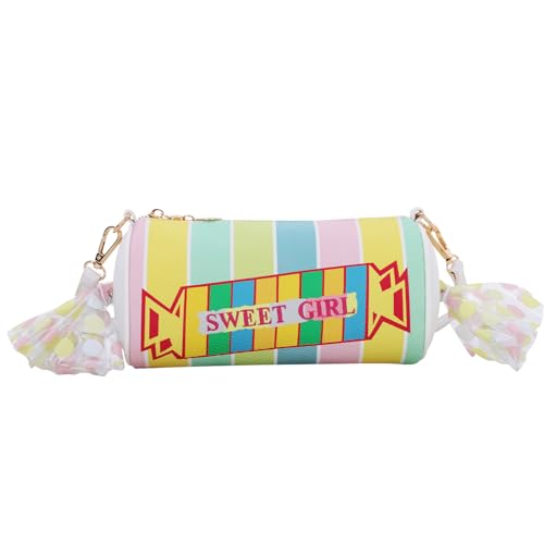 Oweisong Candy Purse for Women Novelty Unique Handbag Cute Fun Shape Rainbow Shoulder Crossbody Bag