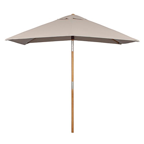 Rechteckiger Sonnenschirm Sekey 200 x 150 cm aus Holz