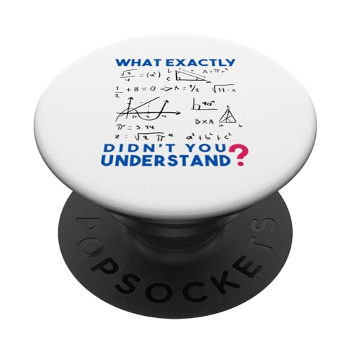 Humor divertido de matemáticas y física: fórmulas y refranes divertidos PopSockets PopGrip Adhesivo