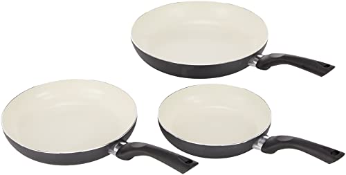 ELO Basic 78204 3 teilig Pfannenset, Aluminium, schwarz, 0 cm, 3-Einheiten, 20/24/28 cm