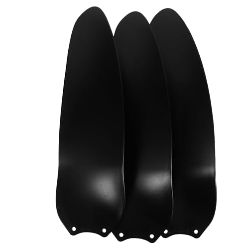 3 Pales de Ventilateur de Plafond Plastique Noir Pièces Rechange ifundom Facile