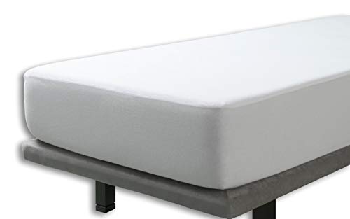 Velfont  Wasserdicht Matratzenauflage, 100% baumwollstrick/Baumwolle | Atmungsaktiv  90x190/200cm  verfügbar in verschiedenen Größen | Spannbettlaken | Spannbetttuch