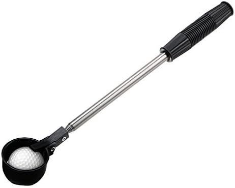 Sumnacon Telescopic Golf Ball Retriever - Golf Ball Picker/Golf Pick Up Scoop, 16.5" to 78.5" Retracted Length, Stainless Steel Shaft, Automatic Locking Scoop