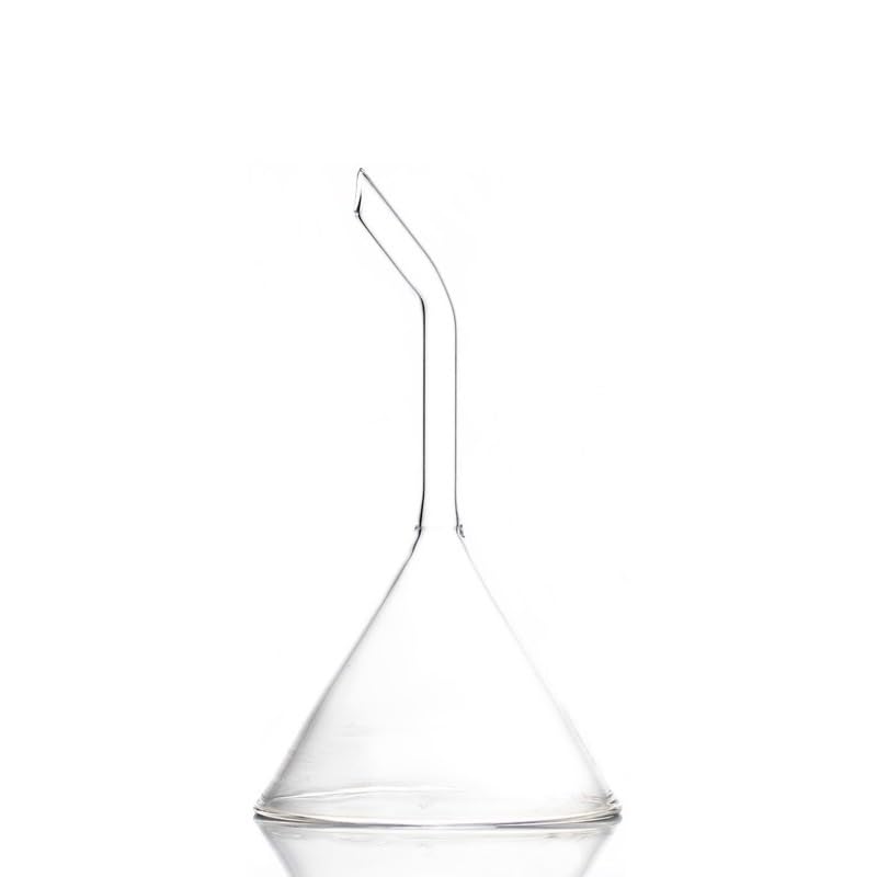75mm Funnel Elbow Tube - Glass Laboratory Equipment
