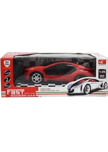 Image of SS Toys 3D Light Fast Speed Modern 2 Function Remote Control Racing Car Toy for Kids, Adults, Boys, Girls(Color May Vary)