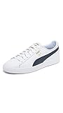 PUMA Select Men's Clyde Sneakers, White/New Navy/Gold, 9.5 D(M) US