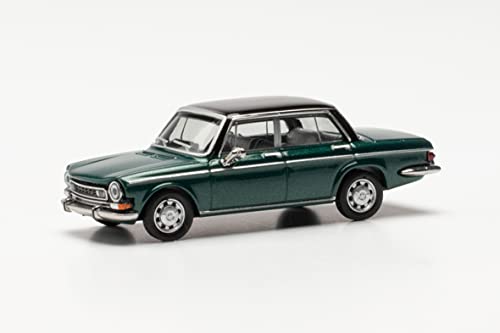 Herpa Simca 1301 Special, fidèle à l'échelle Originale 1:87, modèle de Voiture pour Le Diorama, modélisme, Objet de Collection, décoration, fabriqué en Plastique, 430746-003, Green/Black