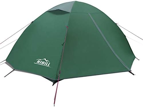 HiHiLL Tent, 2 Person Camping Tent, Backpacking Tents with Carry Bag, Easy Set Up Dome Lightweight Tent, Anti-Mosquito and Waterproof Tent for Hiking and Traveling
