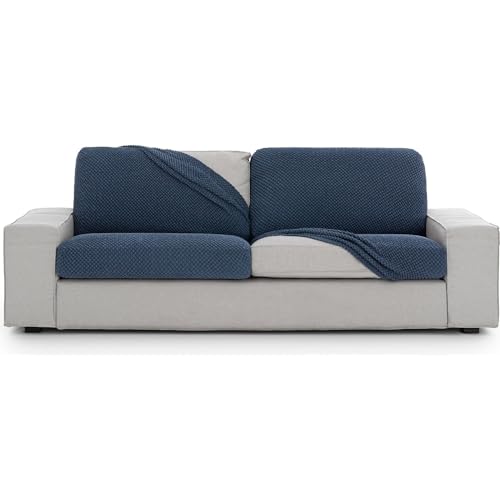 Housse de canapé universelle facile à installer et polyvalente bleue