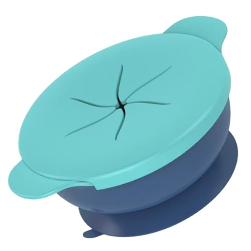 BESPORTBLE Silicone Feeding Plates and Dinnerware with Design for Snacks Lightweight and Portable Lunch Tableware for Boy Girl