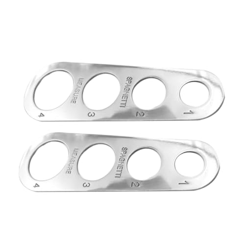 LIFKOME 2piezas Regla Medidora De Fideos De Acero Inoxidable Unidades Utensilio De Cocina Herramienta Para Medir Masa
