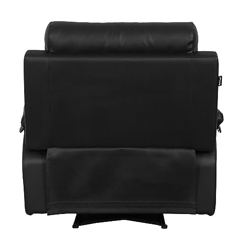 Image of Recliners India - Ohio Single Seater Recliner Sofa | 3 Modes of Comfort | Manual Recliner Chair | Cushion Armrest | Living Room Recliner Sofa | 1-Year Manufacturer Warranty | Colour- Black