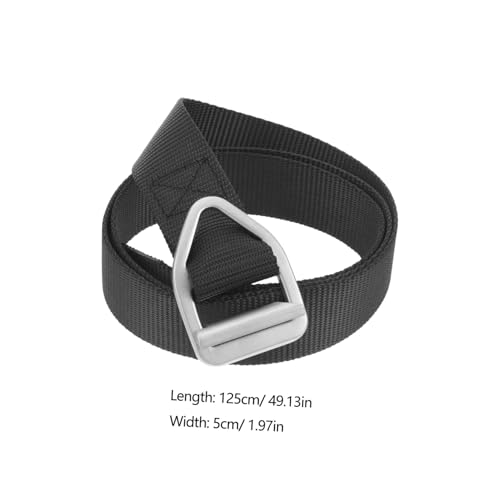 Kisangel Men Canvas Utility Belt Outdoor Workout Hiking Belt Heavy Duty Military Style for Men2