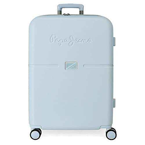 Pepe Jeans Accent Maleta mediana Azul 48x70x28 cms Rígida ABS Cierre TSA integrado 79L 4,32 kgs 4 Ruedas dobles Pepe Jeans Accent Maleta mediana Azul 48x70x28 cms Rígida ABS Cierre TSA integrado 79L 4,32 kgs 4 Ruedas dobles
