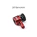 JOYSOG 25T Servo Arm for ARRMA 1/18 Granite Grom/1/18 Typhon GROM/1/18 Mini LMT 4X4/1/18 UTB18 Capra Upgrade Parts (red)