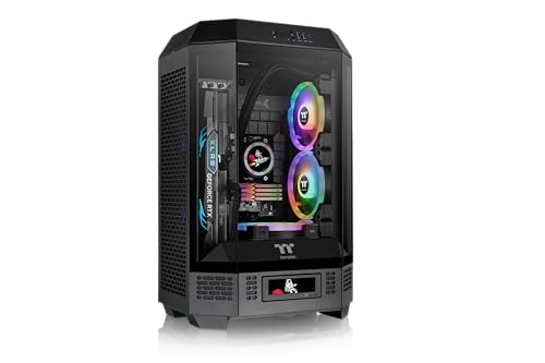 Image of Thermaltake Tower 300 Black Micro-ATX Case; 2x140mm CT Fan Included; Support Up to 420mm Radiator; Optional Chassis Stand Kit Allows Horizontal Display; CA-1Y4-00S1WN-00; 3 Year Warranty