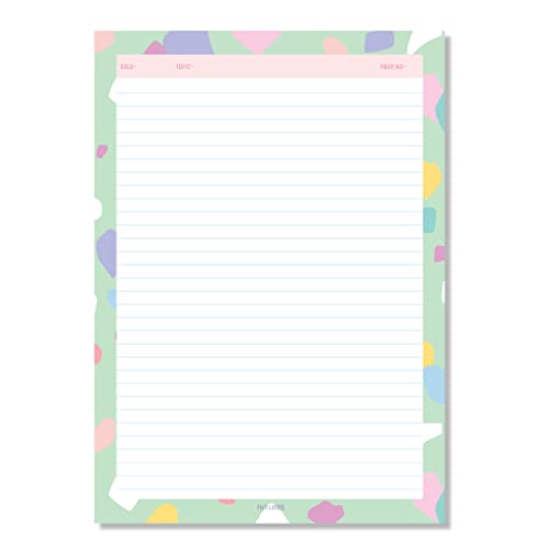 Image of Premium A4 Project Papers I One Side Ruled I For Projects, Assignments,Holiday homework,Notes- Pack of 80 (Pack B)