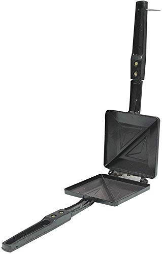 HENOP Non-Stick Coating Gas 2-Cut Sandwich Toaster for Home (Black)
