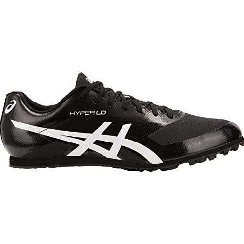 ASICS Men's Hyper LD 6 Track & Field Shoe, Black/White, 7 M US
