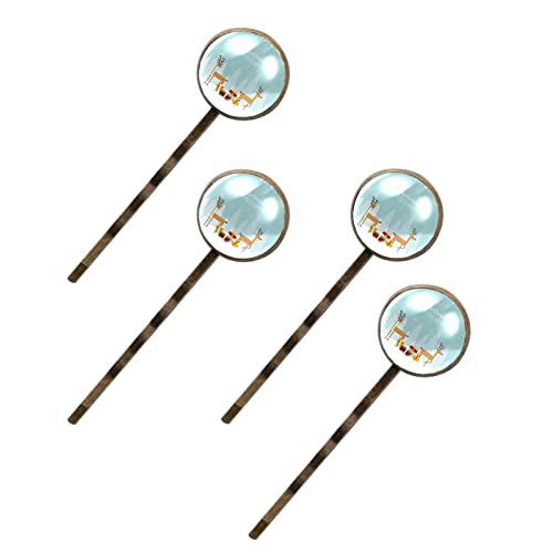 Épingles à cheveux cerf Joyeux Noël - Barrettes chignon et pinces de fête