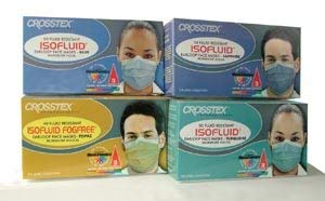 Crosstex GCITE Isofluid Ear Loop Mask, Latex-Free, Teal (Pack of 500)