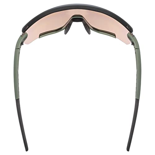 Uvex Anti-Fog Sports Sunglasses For Cycling/Running With Uv Protection & Interchangeable Lens System, For Women & Men, Sportstyle 236 Set, Moss Green-Black Matt/Yellow, One Size #TOP4