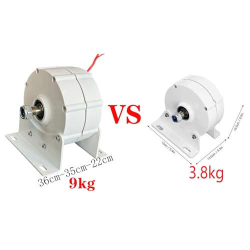 HYZHANHONG 12000W Low RPM 3 Phase AC Wind Turbine Generator Motor 12V/ 220V, Free Energy Gearless Pe
