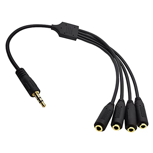 Cable de audio 3.5mm TRS 3 polos 2 anillos miniatura 1