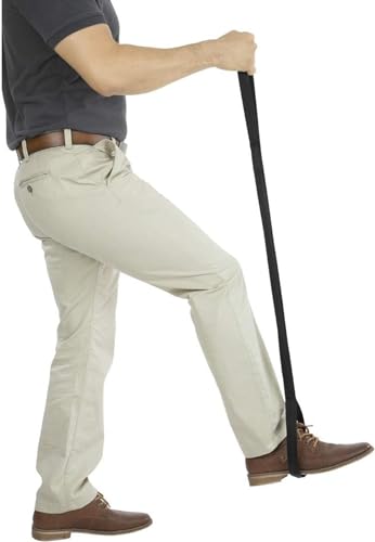 Sangle lève-jambe rigide de haute qualité de 111,8 cm avec boucle à main ergonomique - 3