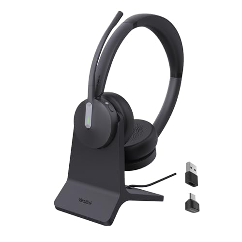 Yealink BH70 Dual Wireless Headset Mic for Work, Bluetooth