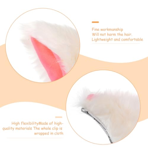 Pinzas pelo orejas de gato antideslizantes que no dañan el cabello en peinados de cosplay duraderos 7