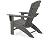 POLYWOOD Nautical Curveback Adirondack Chair, Heavy Duty HDPE Outdoor Patio Furniture, Fire Pit Chair for Deck, Lawn, Garden, Made in USA