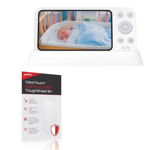 BoxWave Screen Protector Compatible with Eufy Baby Monitor E21 (4K) - ClearTouch Anti-Glare ToughShield 9H (2-Pack), Anti-Glare 9H Tough Flexible Film Screen Protector
