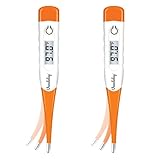 Vandelay 2x Digital Thermometer Combo - Flexible tip & Waterproof - Underarm & Oral