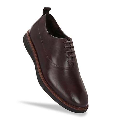 Image of Legwork Crossover Oxfords 2.0 - Italian Leather Hybrid Dress Shoes with Extralight Rubber Outsole | Ultra-Lightweight & Comfortable Oxford Wingtip | All Elegance