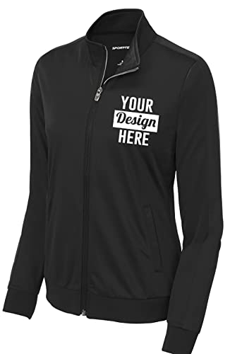 INK STITCH Women Lst94 Custom Design Logo Name Texts Stitching Tricot Track Jackets2