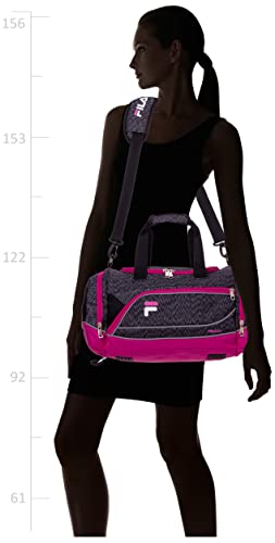 Fila Sprinter Small Duffel Gym Sports Bag, Static Pink, One Size