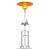 48,000 BTU Patio Heater for Outdoor, Propane Patio Heater with Wheels,Patio Heater Deck Porch for Outdoor Use Camping Backyard Commercial,Double-Layer Burner,Cover Up 200 Sq.ft