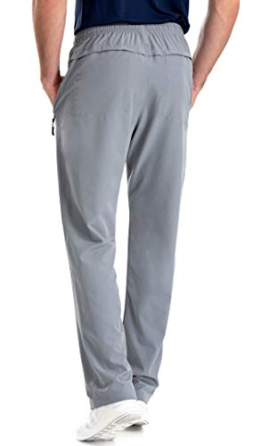 Image of clothin Mens Workout Athletic Pants Elastic-Waist Drawstring Pants for Sport Exercise Travel,Quick-Dry,Stretchy