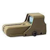 552 Metal Holographic Red/Green Dot Sight Scope for Outdoor Hunting (tan02)