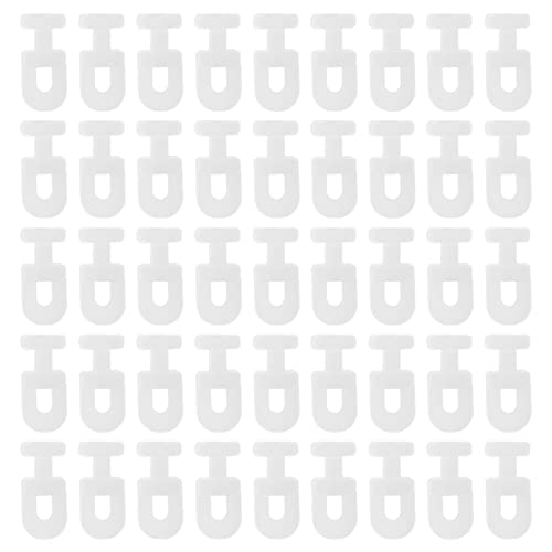 DOITOOL 200pcs Silent Curtain Track Rollers Plastic Curtain Carriers for Smooth Gliding Lightweight Easy Installation for Drapes Sheers Room Dividers Wheels