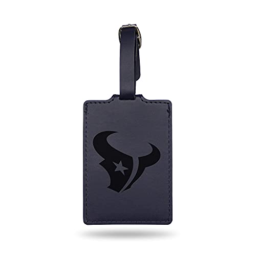 Rico NFL Houston Texans Navy Laser Engraved Luggage Tag