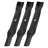 wyevee GY20852 High Lift Mower Blades for 48" Cut Deck, GX21784 Mower Blades Compatible with John Deere 145 155C D140 D150 D160 LA130 LA140 LA145 LA155 E160, Replace AM141035/GX21785/GX21785, 3 Pack