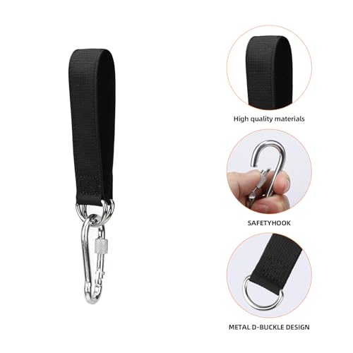 4 Stück Hängematte Befestigung,Baumschaukelgurt Schaukel Aufhängung,Nylon Hanging Gurt mit 4 Schwerlast Karabinern und D-Ringen für Hängematten Indoor Outdoor Schaukel Hängematten