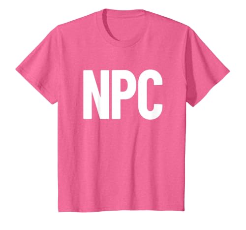 NPC Non Playable Character RPG Role Playing Game NPC T-Shirt, Youth, Pink Heather, 4T