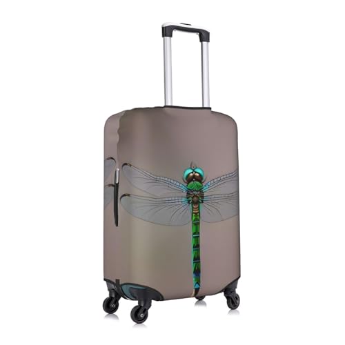 Dragonfly Print Unique Travel Luggage Cover Washable Anti Scratch Suitcase Protector for Vacation3