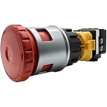 Emergency Stop Switch XN4E-LL 1NC Push Button Switch for Rapid Start and Stop of Machinery, Electrical Equipment